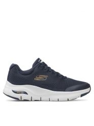 Skechers Sneakersy Arch Fit 232040/NVY Granatowy. Niebieskie buty sportowe na co dzień męskie Skechers, m, bez wzorów, z materiału, bez ramiączek, bez kaptura. Za 269.99 zł.