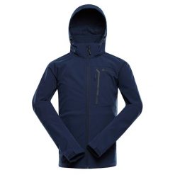 Kurtka softshell męska Alpine Pro Hoor. Niebieskie kurtki softshell męskie Alpine Pro, m, bez wzorów, z softshellu, trekkingowe. W wyprzedaży za 399.00 zł.