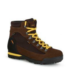 Buty trekkingowe męskie Aku Slope GTX wysokie. Brązowe buty zimowe męskie Aku, bez wzorów, z gore-texu, sportowe, bez obcasa, bez zapięcia. Za 619.99 zł.