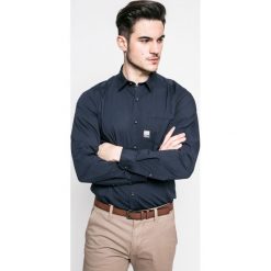 S. Oliver - Koszula. Szare koszule męskie S.Oliver, z bawełny, z klasycznym kołnierzykiem, z długim rękawem. W wyprzedaży za 99.90 zł.