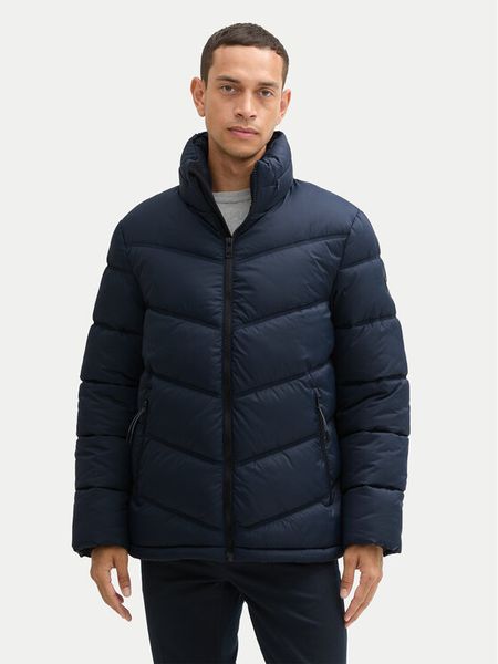 Tom Tailor Kurtka zimowa 1043822 Granatowy Regular Fit. Niebieskie kurtki męskie Tom Tailor, na zimę, m, bez wzorów, z syntetyku, bez ramiączek, bez kaptura. Za 299.99 zł.