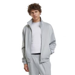 Kurtka z dresu Urban Classics Retro. Szare kurtki męskie Urban Classics, m, bez wzorów, z dresówki, retro, bez ramiączek, bez kaptura. Za 243.50 zł.