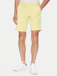 Tommy Hilfiger Szorty materiałowe Brooklyn MW0MW23563 Żółty Regular Fit. Żółte szorty męskie Tommy Hilfiger, bez wzorów, z bawełny. Za 299.99 zł.