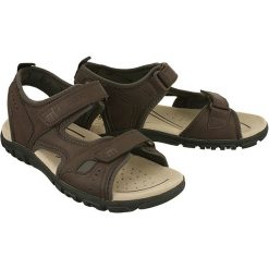 GEOX U4224A S.STRADA 000BC C6024 c.kawowy, sandały męskie. Sandały męskie Geox, bez zapięcia. W wyprzedaży za 216.90 zł.
