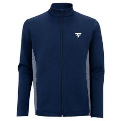 Bluza tenisowa męska Tecnifibre Tour. Niebieskie bluzy nierozpinane męskie TECNIFIBRE, m, bez wzorów, bez ramiączek, bez kaptura. W wyprzedaży za 464.45 zł.