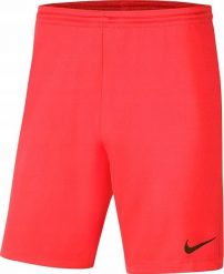 Nike Spodenki męskie Dry Park III Nb K czerwone r. 2XL. Czerwone szorty sportowe męskie Nike, bez wzorów, sportowe. Za 65.69 zł.