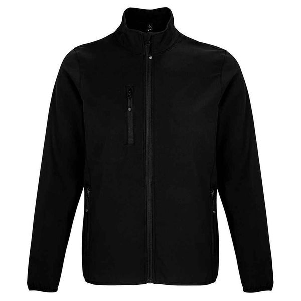 Męska Kurtka Soft Shell Falcon. Czarne kurtki męskie SOL'S, m, bez wzorów, sportowe, bez ramiączek, bez kaptura. Za 226.99 zł.