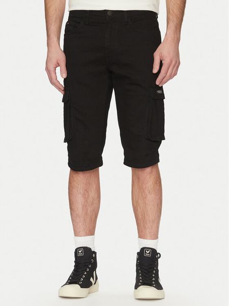 Blend Szorty jeansowe 20713329 Czarny Regular Fit. Czarne szorty męskie Blend, bez wzorów, z bawełny. Za 209.99 zł.