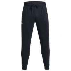 Spodnie Do Joggingu Męskie Polar Rival. Czarne bluzy z polaru męskie Under Armour, m, bez wzorów, z polaru, bez ramiączek, bez kaptura. Za 273.99 zł.