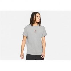 Koszulka sportowa męska Nike Air Jordan Brand 23 Swoosh. Szare t-shirty sportowe męskie Nike, m, bez wzorów, z bawełny, sportowe, bez ramiączek. Za 227.00 zł.