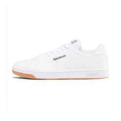 Buty do chodzenia męskie Reebok Court Clean. Białe buty do biegania męskie Reebok, bez wzorów, z materiału, bez zapięcia, do biegania. Za 275.00 zł.