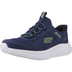 Buty SKECHERS BOUNDER PRO Niebieski. Niebieskie buty trekkingowe męskie Skechers, bez wzorów, z syntetyku, bez zapięcia, trekkingowe, skechers sport. Za 213.93 zł.