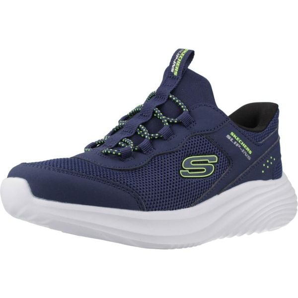 Buty SKECHERS BOUNDER PRO Niebieski. Niebieskie buty trekkingowe męskie Skechers, bez wzorów, z syntetyku, bez zapięcia, trekkingowe, skechers sport. Za 219.99 zł.