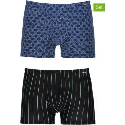 Bokserki (2 pary) w kolorze niebieskim i czarnym. Bokserki męskie marki Schöller. W wyprzedaży za 42.95 zł.