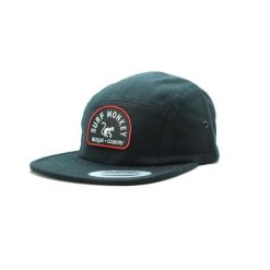Czapka Trucker - Płaski daszek - Jockey (Czarny). Czarne czapki męskie SURF MONKEY, bez wzorów, sportowe. Za 179.95 zł.
