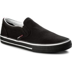 Tenisówki TOMMY JEANS - Textile Slip On EM0EM00002 Black 990. Trampki męskie marki Tommy Jeans. W wyprzedaży za 199.00 zł.