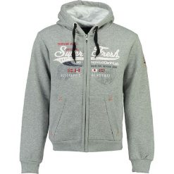 Bluza "Fiobrasil" w kolorze szarym. Szare bluzy z kapturem męskie marki Geographical Norway Men, m, prążkowane, z kapturem. W wyprzedaży za 121.95 zł.