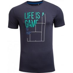 T-shirt męski TSM604 - ciemny granat - Outhorn. T-shirty męskie marki Outhorn. Za 39.99 zł.