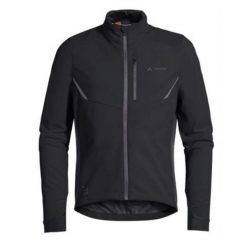 Kurtka trekkingowa męska Vaude Kuro Softshell. Czarne kurtki męskie Vaude, m, bez wzorów, z poliamidu, bez ramiączek, bez kaptura. Za 425.70 zł.