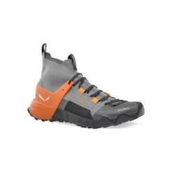 Buty trekkingowe męskie Salewa Wildfire Nxt Knit. Szare buty trekkingowe męskie Salewa, bez wzorów, z materiału, sportowe, bez obcasa, bez zapięcia. Za 1,036.00 zł.
