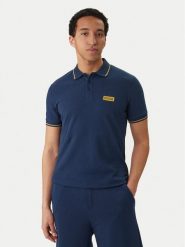 Versace Jeans Couture Polo 80GAGT05 CJ01T Granatowy Slim Fit. Niebieskie koszulki polo męskie Versace Jeans Couture, l, bez wzorów, z bawełny, bez kołnierzyka, bez ramiączek. Za 609.99 zł.