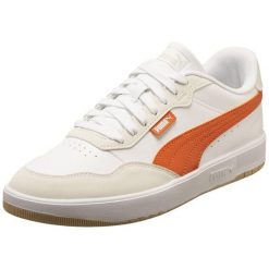 Buty Sportowe Męskie Puma Court Ultra Lite. Białe buty do biegania męskie Puma, bez wzorów, bez zapięcia, do biegania. W wyprzedaży za 222.15 zł.