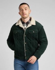 LEE SHERPA JACKET MĘSKA KURTKA SZTRUKSOWA SZTRUKS KELP L87AQEIN 112321556. Kurtki męskie Lee, l, bez wzorów, ze sztruksu, bez ramiączek, bez kaptura. Za 389.99 zł.