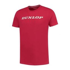 Koszulka sportowa męska Dunlop Essentials Tee. Czerwone t-shirty sportowe męskie Dunlop, m, bez wzorów, sportowe, bez ramiączek. Za 79.99 zł.