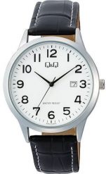 Zegarek Q&Q A44A-004P męski klasyczny biała tarcza cyfry datownik . Białe zegarki męskie Q&Q. Za 134.00 zł.