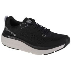 Buty do biegania męskie, Skechers Max Cushioning Delta. Czarne buty do biegania męskie Skechers, bez wzorów, bez zapięcia, do biegania, skechers sport. Za 419.99 zł.