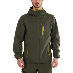 Kurtka softshellowa męska Fundango Alloy Hooded Softshell. Zielone kurtki softshell męskie Fundango, m, bez wzorów, z poliamidu, bez kaptura, trekkingowe. Za 459.90 zł.
