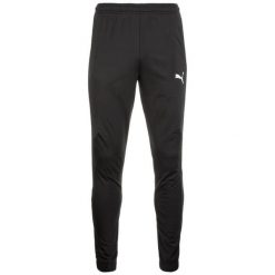 Spodnie dresowe męskie Puma Liga. Czarne długie spodnie sportowe męskie Puma, bez wzorów, z dresówki. Za 119.00 zł.