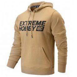 Bluza męska z kapturem EXTREME HOBBY BLOCK 2024. Brązowe bluzy nierozpinane męskie EXTREME HOBBY, m, bez wzorów, z bawełny, bez ramiączek, z kapturem. Za 249.00 zł.