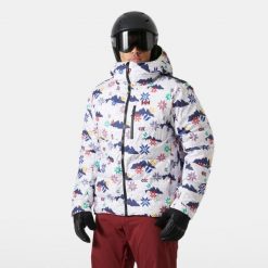 Kurtka puchowa Helly Hansen Kvitfjell. Białe kurtki narciarskie i snowboardowe męskie Helly Hansen, na zimę, m, bez wzorów, z puchu, bez kaptura, narciarskie. Za 1,585.50 zł.