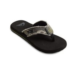 Japonki plażowe męskie Quiksilver Monkey Abyss. Zielone klapki i japonki męskie Quiksilver, bez wzorów, z tkaniny. Za 109.99 zł.