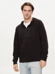 Gap Bluza 868454-00 Czarny Regular Fit. Czarne bluzy rozpinane męskie GAP, m, bez wzorów, z bawełny, bez ramiączek, bez kaptura. Za 239.99 zł.