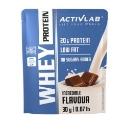 Białko serwatkowe WHEY PROTEIN saszetka 30g Activlab. Saszetki męskie ACTIVLAB, bez wzorów, sportowe. Za 4.99 zł.