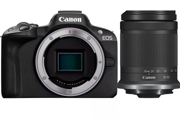 Canon EOS R50 + RF-S 18-150mm F3.5-6.3 IS STM Czarny. Bezlusterkowce Canon. Za 4,199.00 zł.