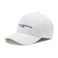 Czapka z daszkiem Tommy Hilfiger. Białe czapki męskie Tommy Hilfiger, bez wzorów. Za 109.99 zł.