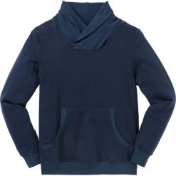 Bluza z szalowym kołnierzem Regular Fit bonprix ciemnoniebieski. Bluzy nierozpinane męskie marki DOMYOS. Za 59.99 zł.