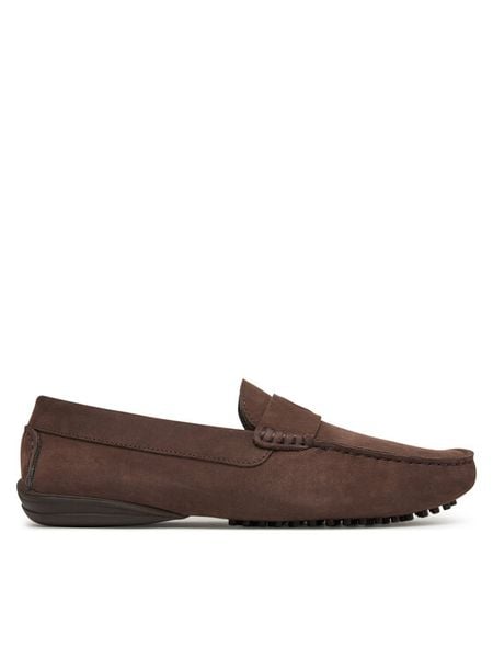 Pollini Mokasyny SB10402G0MUV0301 Brązowy. Brązowe mokasyny męskie Pollini, z nubiku, bez zapięcia. Za 719.99 zł.