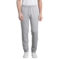 Męskie Spodnie Do Biegania Jet Melange. Szare spodnie na co dzień męskie SOL'S, bez wzorów, z dresówki, casualowe. Za 149.99 zł.