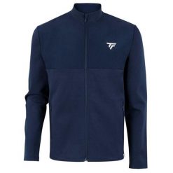 Bluza tenisowa męska Tecnifibre Tour Jacket. Niebieskie bluzy nierozpinane męskie TECNIFIBRE, m, bez wzorów, sportowe, bez ramiączek, bez kaptura. Za 399.00 zł.