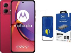 Smartfon Motorola Moto G84 5G 8/256GB Czerwony (PAYM0042PL) + FlexibleGlass. Czerwone smartfony Motorola. Za 699.00 zł.