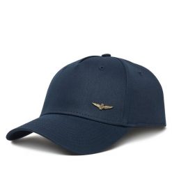 Czapka z daszkiem Aeronautica Militare. Niebieskie czapki męskie Aeronautica Militare, bez wzorów. Za 199.99 zł.