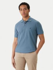 Nautica Polo Cabin NCCR0110 Niebieski Classic Fit. Niebieskie koszulki polo męskie Nautica, m, bez wzorów, z bawełny, bez kołnierzyka, bez ramiączek. Za 129.99 zł.