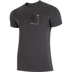 T-shirt męski TSM003 - ciemny szary melanż. T-shirty męskie marki 4f. W wyprzedaży za 44.99 zł.
