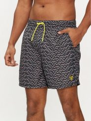 Guess Szorty kąpielowe F4GT06 WG2A2 Czarny Regular Fit. Czarne kąpielówki męskie Guess, z aplikacjami, z syntetyku. Za 199.99 zł.