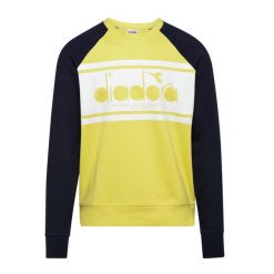 Bluza męska DIADORA SWEATSHIRT CREW SPECTRA. Żółte bluzy nierozpinane męskie Diadora, m, bez wzorów, bez ramiączek, bez kaptura. Za 99.99 zł.