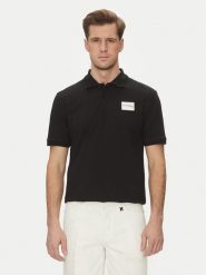 Richmond X Polo UMP25170PO Czarny Regular Fit. Czarne koszulki polo męskie Richmond X, m, bez wzorów, z bawełny, bez kołnierzyka, bez ramiączek. Za 229.99 zł.
